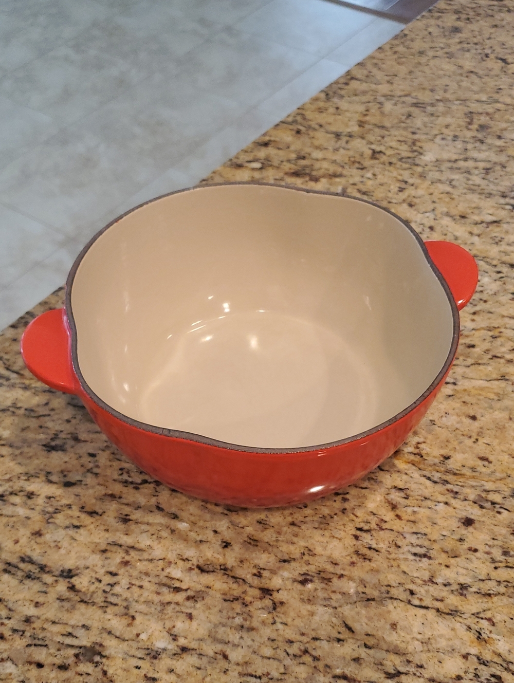 Le Creuset Cast Iron Tomato Cocotte Base 2.25qt. Size, No Lid